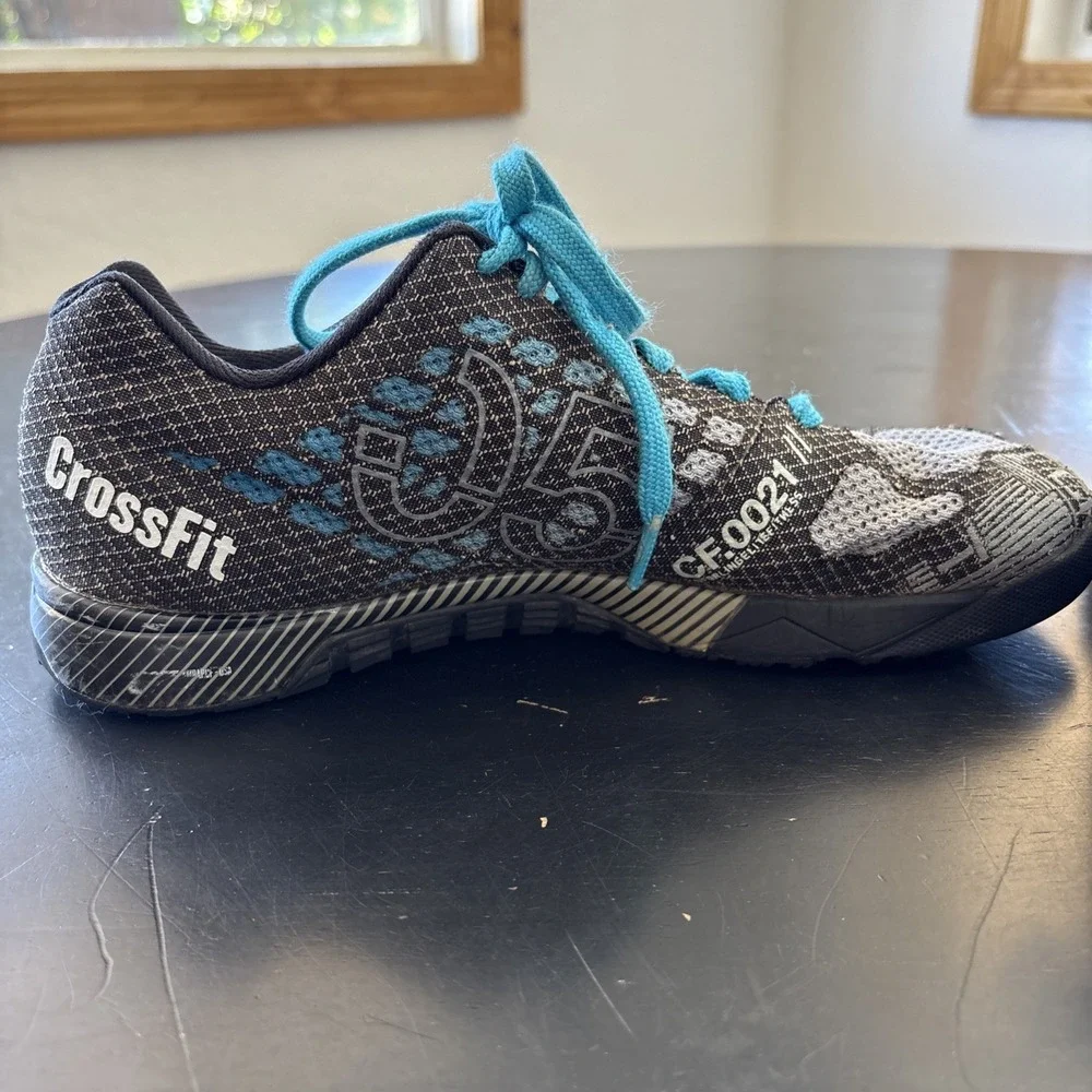 Reebok CrossFit Nano 5.0 Training Shoes Blue Black Gray Womens Sneakers Sz 7.5